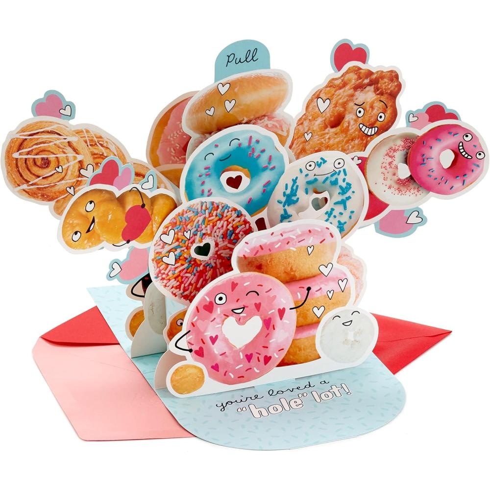 imageHallmark Pop Up Card Donuts for Anniversary Birthday Love Valentines DayPop Up Donuts