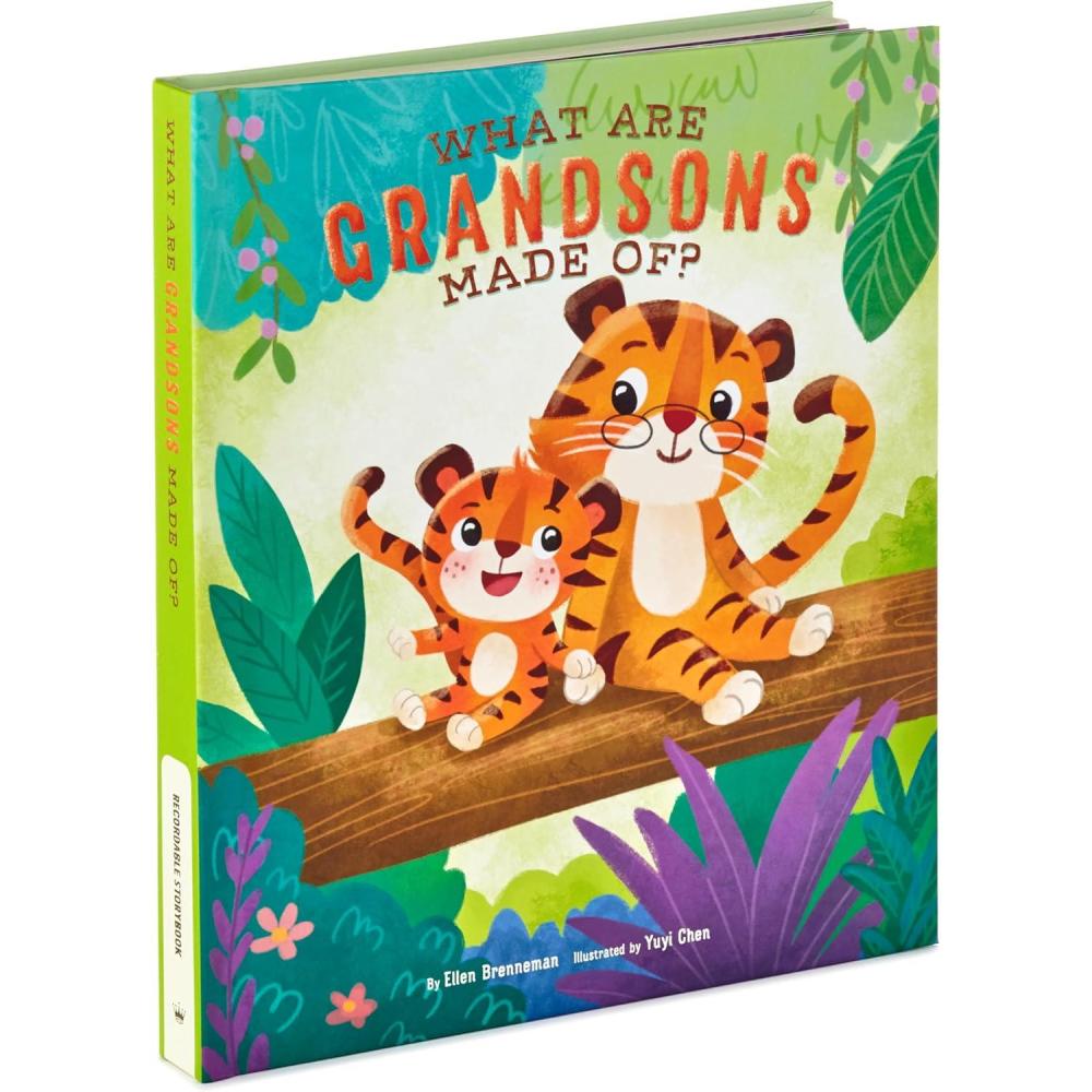 imageHallmark Recordable Book for Children Thank You God for Everything A Bedtime Prayer Easter Basket StuffersWhat Are Grandsons Made Of