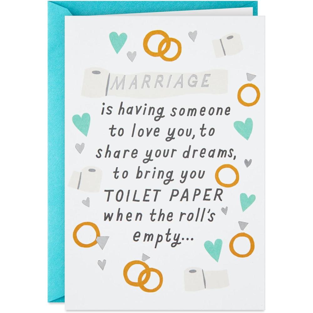 imageHallmark Shoebox Funny Wedding Congratulations Card Wedding Vows