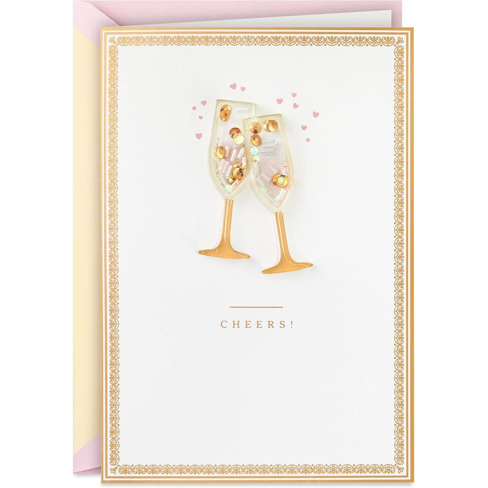 imageHallmark Signature Anniversary Card for Couple Champagne CheersChampagne Cheers