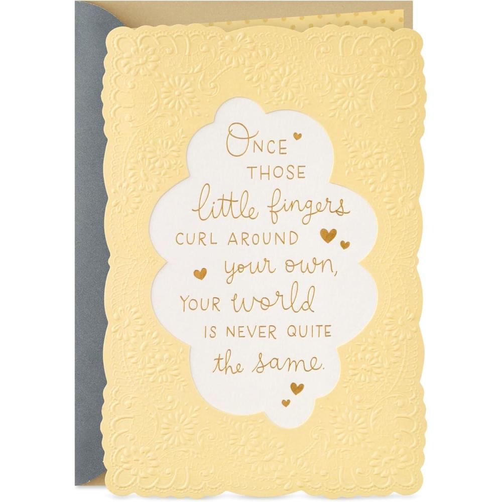 imageHallmark Signature Baby Shower Card Showered with HappyWorld Is Never the Same