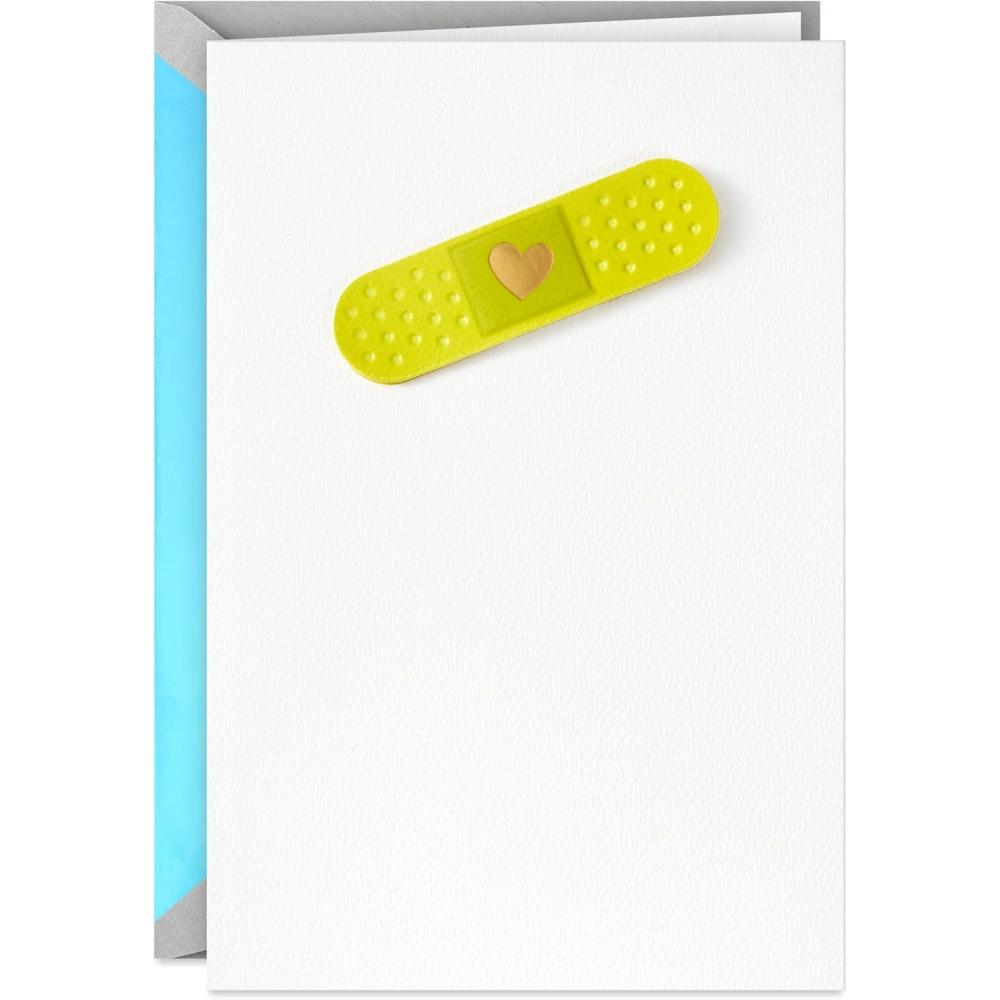 imageHallmark Signature Get Well Soon or Sympathy Card Heart BandageHeart Bandage