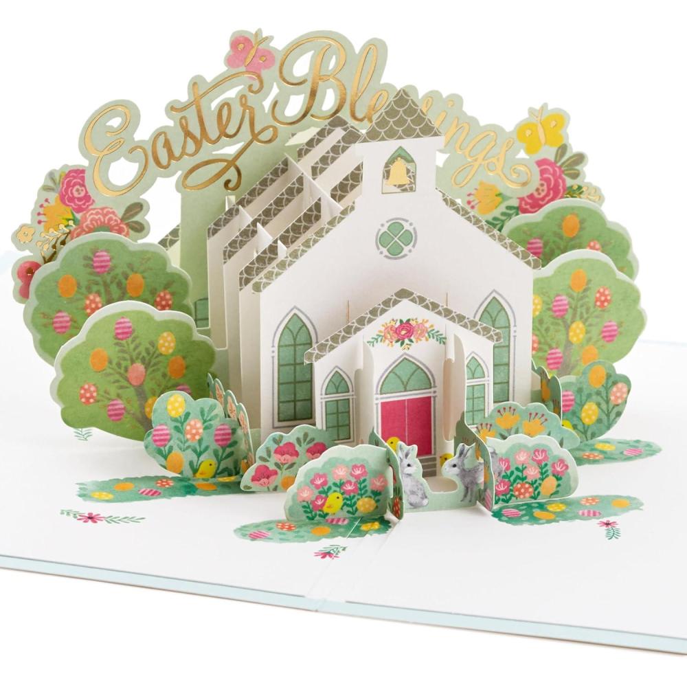 imageHallmark Signature Paper Wonder Religious Pop Up Easter Card Easter Blessings