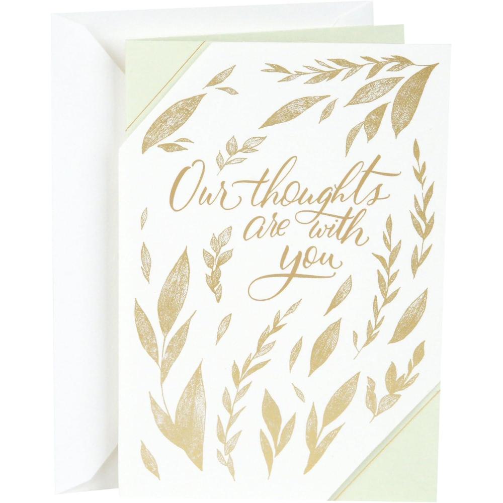 imageHallmark Signature Sympathy Card Forever RememberedGold Foil Agate