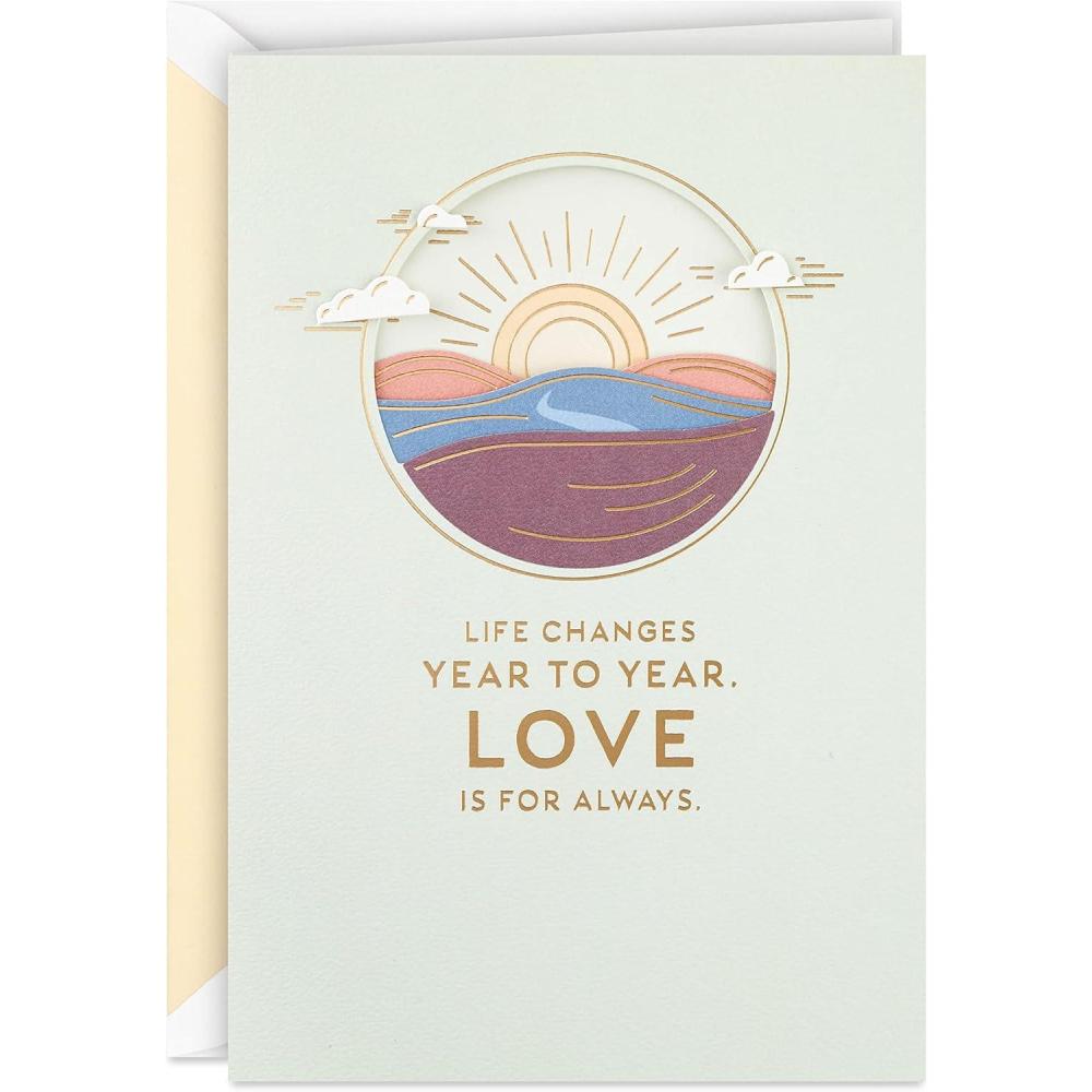 imageHallmark Signature Wood Anniversary Card Where Weve Been Where Were GoingLove of My Life