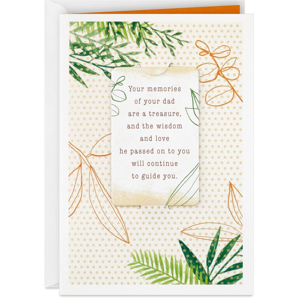 imageHallmark Sympathy Card for Loss of Dad Wisdom and LoveWisdom and Love