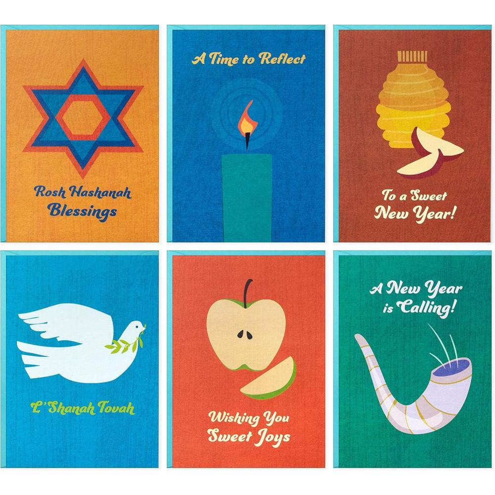 imageHallmark Tree of Life Rosh Hashanah Card Assortment Sweet Joys 36 Cards with Envelopes