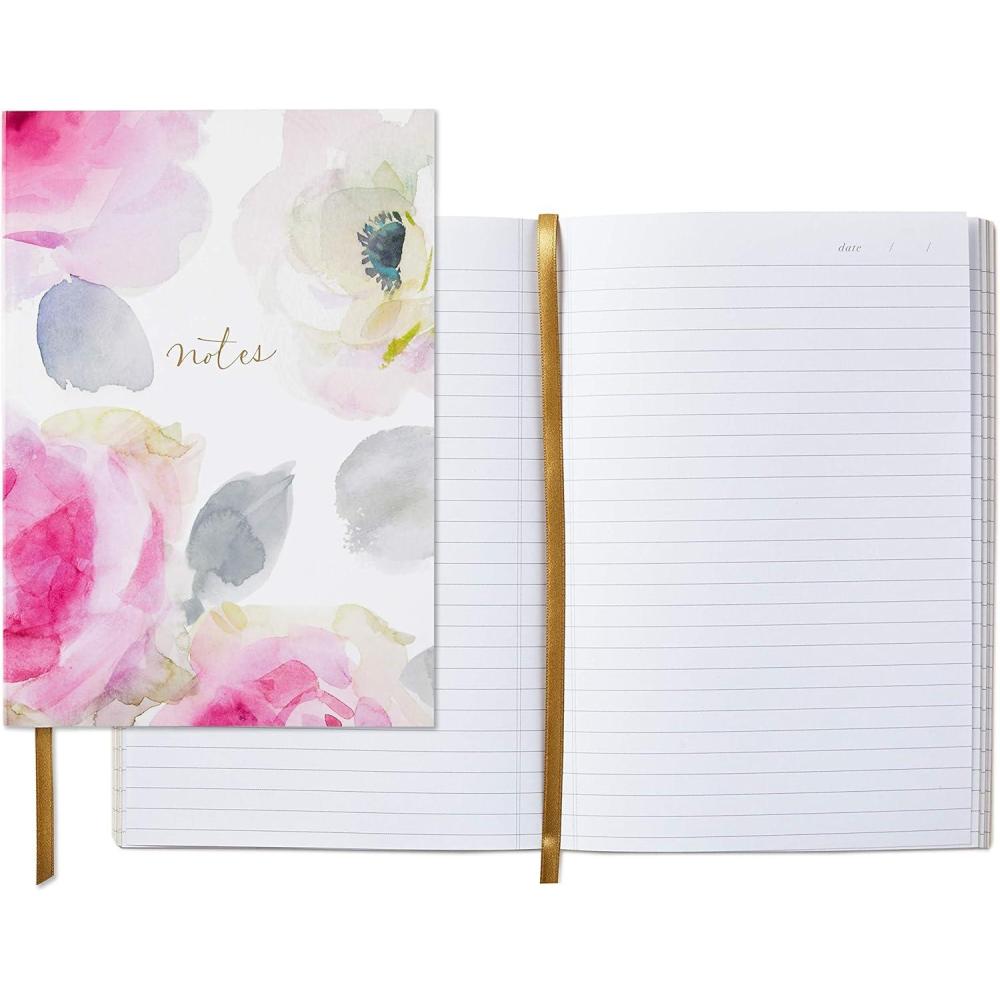 imageHallmark Wedding Guest Book with Pen Love Ivory and Gold LeavesWatercolor Roses