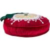 Hallmark – Decorative Throw Pillow for Couch or Bed, Holiday Home Décor, 8″ x 16″, (Sherpa Stocking, Red)(Christmas Ornament)