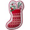 Hallmark – Decorative Throw Pillow for Couch or Bed, Holiday Home Décor, 8″ x 16″, (Sherpa Stocking, Red)(Stocking)