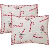 Hallmark – Full/Queen Quilt, 3-Piece Holiday Quilt Set with Shams, Reversible Quilt (Multi Candy Canes, Full/Queen)(Candy Canes)