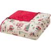 Hallmark – Full/Queen Quilt, 3-Piece Holiday Quilt Set with Shams, Reversible Quilt (Multi Candy Canes, Full/Queen)(Christmas Village)