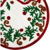 Hallmark – Holiday Bath Rug, Round Christmas Rug, Soft Tufted Pile (Christmas Wreath, 30″ Round)(Christmas Wreath)