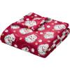 Hallmark – Throw Blanket, Soft & Plush Holiday Throw, Oversized Throw for Couch or Bed (Nutcracker, 50″ x 70″, Red/Green)(Santa Claus)
