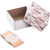 Hallmark 0005XBC1126 Holiday Set of 3 with Wrap Bands for Christmas, Hanukkah, Weddings Small Gift Boxes, Paper, Metallic Rose Gold Silver, Trees, Snowflakes(White Silver  Gold  Rose Gold)