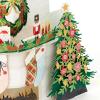 Hallmark 0899XSO1002 Christmas Pop Up Card with Light and Song (Displayable Dimensional Thomas Kinkade House Plays We Wish You a Merry Christmas), Snowy House(Fireplace Scene Pop Up)