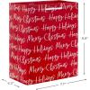 Hallmark 13″ Large Christmas Gift Bag Assortment with Tissue Paper (3 Bags: “Merry Christmas” Wreath, Gold Joy, Snowy Red Barn) Red, White, Gold Foil(1 Count (Pack of 4))