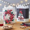 Hallmark 13″ Large Christmas Gift Bag Bundle (3 Bags: Joy Wreath on Gray, Rustic Santa with Tree, Happy Holidays on Red) for Friends, Family, Teachers, Coworkers(1 Count (Pack of 4))