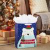 Hallmark 13″ Large Christmas Gift Bag with Tissue Paper and Gift Tag (Traditional Santa Claus) for Kids, Adults, Friends, Family(Polar Bear)