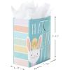 Hallmark 13″ Large Easter Gift Bag with Tissue Paper (Bunny with Egg) for Egg Hunts and Easter Baskets(9″ Medium)