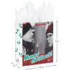 Hallmark 13″ Large Elf Gift Bag with Tissue Paper (Movie Quote: “The Best Way to Spread Christmas Cheer…”) for Kids, Grandchildren, Adults(A Christmas Story)
