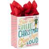 Hallmark 13″ Large Elf Gift Bag with Tissue Paper (Movie Quote: “The Best Way to Spread Christmas Cheer…”) for Kids, Grandchildren, Adults(Elf)