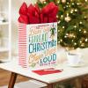 Hallmark 13″ Large Elf Gift Bag with Tissue Paper (Movie Quote: “The Best Way to Spread Christmas Cheer…”) for Kids, Grandchildren, Adults(Elf)