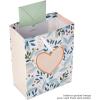 Hallmark 13″ Large Gift Bag with Tissue Paper (Green Foliage, Gold Heart) for Weddings, Engagements, Anniversaries, Bridal Showers, and More(Floral with Gold Heart)