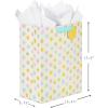 Hallmark 13″ Large Gift Bags for Baby Shower Assortment with Tissue Paper (Pack of 3, Cloud and Rainbow, Giraffe, Pastel Polka Dots)(3 Count (Pack of 1))