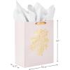 Hallmark 13″ Large Mother’s Day Gift Bag with Tissue Paper (Blush Pink and Gold) for Mom, Grandma, Nana, Mom Squad(Blush Pink with Gold)
