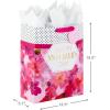 Hallmark 13″ Large Mother’s Day Gift Bag with Tissue Paper (Blush Pink and Gold) for Mom, Grandma, Nana, Mom Squad(Floral with Dots)