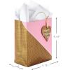 Hallmark 13″ Large Mother’s Day Gift Bag with Tissue Paper (Blush Pink and Gold) for Mom, Grandma, Nana, Mom Squad(Pink and Gold)