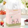 Hallmark 13″ Large Mother’s Day Gift Bag with Tissue Paper (Have A Beautiful Day Bicycle and Balloons) for Birthdays,Bridal Showers and More(Bicycle and Balloons)