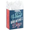 Hallmark 13″ Large Valentine’s Day Gift Bag with Card and Tissue Paper (Blue Happy Valentine’s Day)(Blue Happy Valentine’s Day)