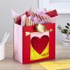 Hallmark 13″ Large Valentine’s Day Gift Bag with Card and Tissue Paper (Blue Happy Valentine’s Day)(Heart with Arrow)