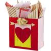 Hallmark 13″ Large Valentine’s Day Gift Bag with Card and Tissue Paper (Blue Happy Valentine’s Day)(Heart with Arrow)