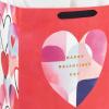 Hallmark 13″ Large Valentine’s Day Gift Bag with Tissue Paper (Red Watercolor Heart)(Red with Watercolor Heart)