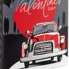 Hallmark 13″ Large Valentine’s Day Gift Bags with Tissue Paper (2 Bags: Vintage Red Truck, Black and White Stripes) for Adults, Spouse, Husband, Boyfriend