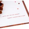 Hallmark 1499VFE1114 Signature Paper Wonder Wood Pop Up Valentines Day Card (All My Heart)(All My Heart Pop Up)