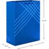 Hallmark 14″ Extra Large Blue Gift Bag Bundle (Pack of 3) for Birthdays, Graduations, Father’s Day, Baby Showers, Bridal Showers(Blue)