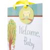 Hallmark 15″ Extra Large Baby Gift Bag with Tissue Paper (Woodland Animals) for Baby Showers, New Parents and More(Welcome Baby)