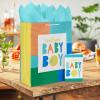 Hallmark 15″ Extra Large Baby Gift Bag with Tissue Paper (Woodland Animals) for Baby Showers, New Parents and More(Welcome Baby Boy)