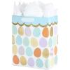 Hallmark 15″ Extra Large Easter Gift Bag with Tissue Paper (Happy Easter, Polka Dots) for Easter Baskets, Easter Egg Hunts and Kids Presents(Easter Eggs)