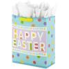 Hallmark 15″ Extra Large Easter Gift Bag with Tissue Paper (Happy Easter, Polka Dots) for Easter Baskets, Easter Egg Hunts and Kids Presents(Happy Easter)