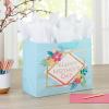 Hallmark 17″ Extra Large Mother’s Day Gift Bag with Tissue Paper (Red Roses, Green Foliage, Bright Blue) for Mom, Grandma, Nana, New Mother(Light Blue Floral with Gold Foil)