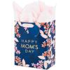 Hallmark 17″ Extra Large Mother’s Day Gift Bag with Tissue Paper (Red Roses, Green Foliage, Bright Blue) for Mom, Grandma, Nana, New Mother(Navy Floral)