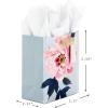 Hallmark 17″ Extra Large Mother’s Day Gift Bag with Tissue Paper (Red Roses, Green Foliage, Bright Blue) for Mom, Grandma, Nana, New Mother(Peony)
