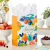 Hallmark 17″ Extra Large Mother’s Day Gift Bag with Tissue Paper (Red Roses, Green Foliage, Bright Blue) for Mom, Grandma, Nana, New Mother(Tropical Fruit)
