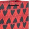 Hallmark 17″ Extra Large Valentine’s Day Gift Bag with Blue Tissue Paper (Gold Heart, Paint Splatters)(Mahogany Red and Black)