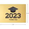 Hallmark 2025 Bulk Graduation Thank You Cards, Black and Gold (40 Count with Envelopes) for Grad Announcements, Invitations, Thanks(2023 Grad)
